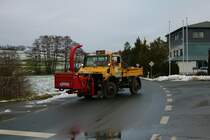 Mercedes Benz Unimog am 12.01.22 in Hundstadt (Taunus)