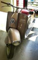 Röhr Roletta, Motorroller aus Landshut/Bayern, 197ccm, 9,5PS, 4-Gang, Vmax.90Km/h, Baujahr 1954, Auto-und Uhrenwelt Schramberg, Aug.2014