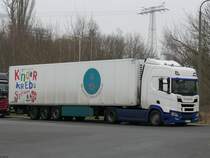 Scania R500 Sattelzug in Neubrandenburg am 16.01.2022