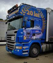 =Scania R 440-Fahrerhaus der Spedition ANTRANS aus Polen - gestylt zum 20jährigen Jubiläum, 08-2021