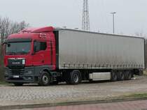 MAN TGX 18.510 Sattelzug in Neubrandenburg am 16.01.2022