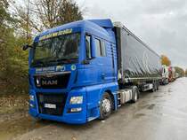 MAN TGX der Spedition Sener, Fürstenfeldbruck im November 2021