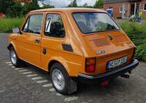 =Fiat 126 steht bereit zur Teilnahme an der DMV-Classic Tour  Rund um Fulda  im August 2021