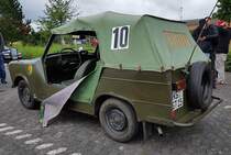 =Sachenring Trabant 601 steht bereit zur Teilnahme an der DMV-Classic Tour  Rund um Fulda  im August 2021