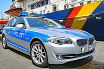 BMW 5er-Reihe der Bundespolizei, Kennzeichen BP 16-9, am 13.7.2019 beim 10. Tag der Küstenwache in Neustadt / Holstein