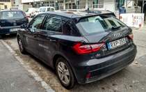 Rückansicht: Audi A1. Foto: 12.2020