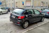 Rückansicht: Peugeot 206+. Foto: 12.2020