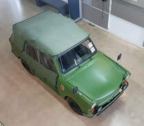 =Trabant der NVA-Grenztruppen steht als Ausstellungsexponat im Grenzmuseum Point Alpha, 10-2021