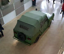 =Trabant der NVA-Grenztruppen steht als Ausstellungsexponat im Grenzmuseum Point Alpha, 10-2021