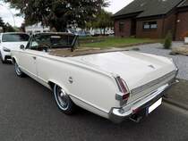 Heckansicht eines Plymouth Valiant Regent Convertible des Modelljahres 1965. MOPAR Olfen 2019.
