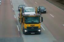 Mercedes Benz Actros am 05.02.22 von einer Brücke aus fotografiert