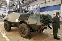 =SW II des Bundesgrenzschutz steht in der Wanderausstellung im Grenzmuseum Point Alpha anl. des Geburtstages  70 Jahre vom Bundesgrenzschutz zur Bundespolizei , 10-2021