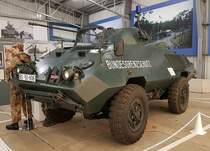 =SW II des Bundesgrenzschutz steht in der Wanderausstellung im Grenzmuseum Point Alpha anl. des Geburtstages  70 Jahre vom Bundesgrenzschutz zur Bundespolizei , 10-2021