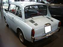 Heckansicht einer Autobianchi Bianchina Limousine. Motorworld Cologne am 19.02.2022.