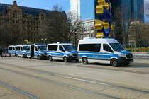 Polizei Hessen Mercedes Benz Sprinter am 05.03.22 in Frankfurt am Main