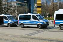 Polizei Hessen Mercedes Benz Sprinter am 05.03.22 in Frankfurt am Main