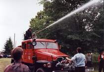 TLF 15 auf IFA G5 Bj.1953 der FF Torgelow beim Leistungsnachweis.