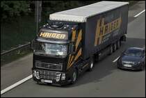 VOLVO FH16 610PS der sterreichischen HAIGER Spedition. Hier bei Ldenscheid am 04.05.2009.
