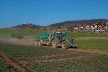 Schmidt Ronnebug Fendt Vario 930 mit Garant Kotte Güllefass am 11.03.22 rund um Ronneburg (Main Kinzig Kreis