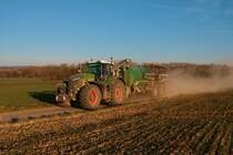 Schmidt Ronnebug Fendt Vario 930 mit Garant Kotte Güllefass am 11.03.22 rund um Ronneburg (Main Kinzig Kreis