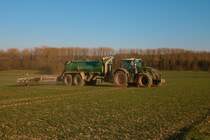 Schmidt Ronnebug Fendt Vario 930 mit Garant Kotte Güllefass am 11.03.22 rund um Ronneburg (Main Kinzig Kreis