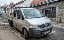 VW Transporter T5 Doppelkabine + Pritsche. Foto: 12.2020