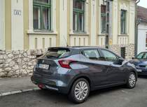 Rückansicht: Nissan Micra fünfte Generation. Foto: 12.2020.