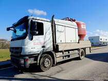 MB-1836 als mobiles Mischfutterwerk am Weg zum Kunden; 220228