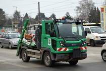 Ein Multicar M31 C mit Aufbau als Abestzkipper für den Bezirk Berlin-Lichtenberg im Einsatz am 17.03.22 Berlin Lichtenberg. 