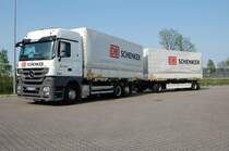 Actros 2544 MP3 MGS der Firma DB Schenker in Langenhagen auf dem Betriebshof (ffentlich zugnglich)