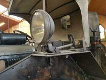 =Scheinwerfer des Pavesi-Militärschlepper Baujahr 1932, 55 PS, gesehen bei der Bulldogmesse in Alsfeld, 10-2021