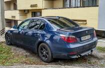 Rückansicht: 5er BMW E60. Foto: 12.2020.