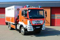 Feuerwehr Stockstadt am Main MAN TGS V-LKW (Florian Stockstadt 56/1) am 26.03.22 bei einen Fototermin