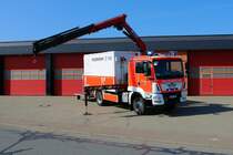 Feuerwehr Stockstadt am Main MAN TGS V-LKW (Florian Stockstadt 56/1) am 26.03.22 bei einen Fototermin