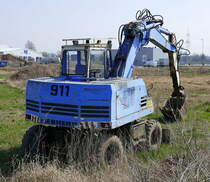 Liebherr 911, Mobilbagger mit 4-Zyl. Deutz-Diesel-Motor, Baujahr 1975, März 2022