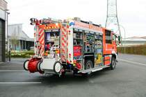 Feuerwehr Kleinostheim MAN TGM HLF20-2 (Florian Kleinostheim 40/2) mit Magirus Aufbau am 02.04.22 bei einen Fototermin