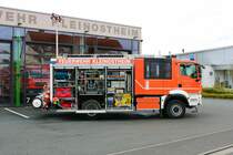 Feuerwehr Kleinostheim MAN TGM HLF20-1 (Florian Kleinostheim 40/1) am 02.04.22 bei einen Fototermin