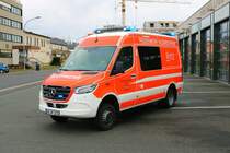 Feuerwehr Kleinostheim Mercedes Benz Sprinter ELW (Florian Kleinostheim 12/1) am 02.04.22 bei einen Fototermin