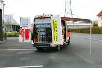 Feuerwehr Kleinostheim Mercedes Benz Sprinter ELW (Florian Kleinostheim 12/1) am 02.04.22 bei einen Fototermin