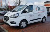 =Ford Transit Custom vom Malermeister ERB steht im Januar 2022 in Fulda