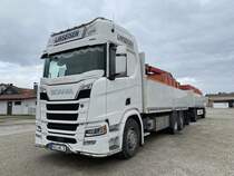 Scania R500 in Pilsting, April 2022