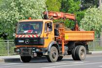 Mercedes 1820 Kipper mit Kran der Stadt Euskirchen - 20.04.2009