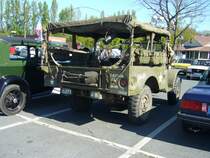 Heckansicht eines Dodge WC52 Mannschaftstransporters. Oldtimertreffen Café del Sol Gelsenkirchen am 18.04.2022.