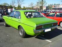 Heckansicht eines Ford Granada MK1 2.3l im Farbton signalgrün. Oldtimertreffen Café del Sol Gelsenkirchen am 18.04.2022.