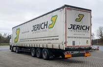 =MAN TGX-Sattelzug mit einem Auflieger von JERICH-International, 01-2022