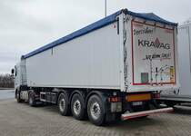 =DAF XF der RENNERT GmbH mit einem Kempf-Auflieger, 01-2022