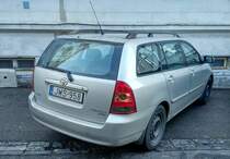 Rückansicht Toyota Corolla E120 Wagon. Foto: 01.2021