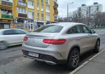 Rückansicht Mercedes-Benz GLE Coupé. Foto: 01.2021