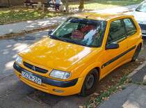 Diesen Citroen Saxo (Orange Mango) habe ich in September 2021 fotografiert.