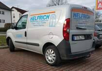 =Opel Combo der Firma HELFRICH  steht im Februar 2022 in Fulda